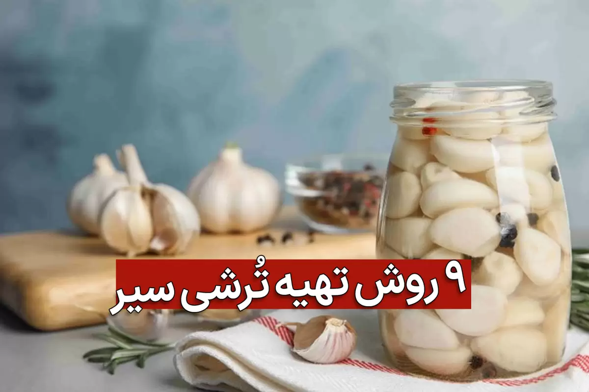 طرز تهیه سیر ترشی به 9 روش متفاوت و خوشمزه با فیلم آموزشی