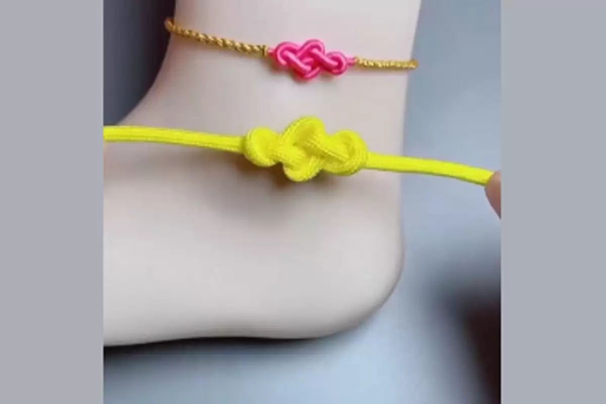 بافت دستبند با بند کفش! + فیلم