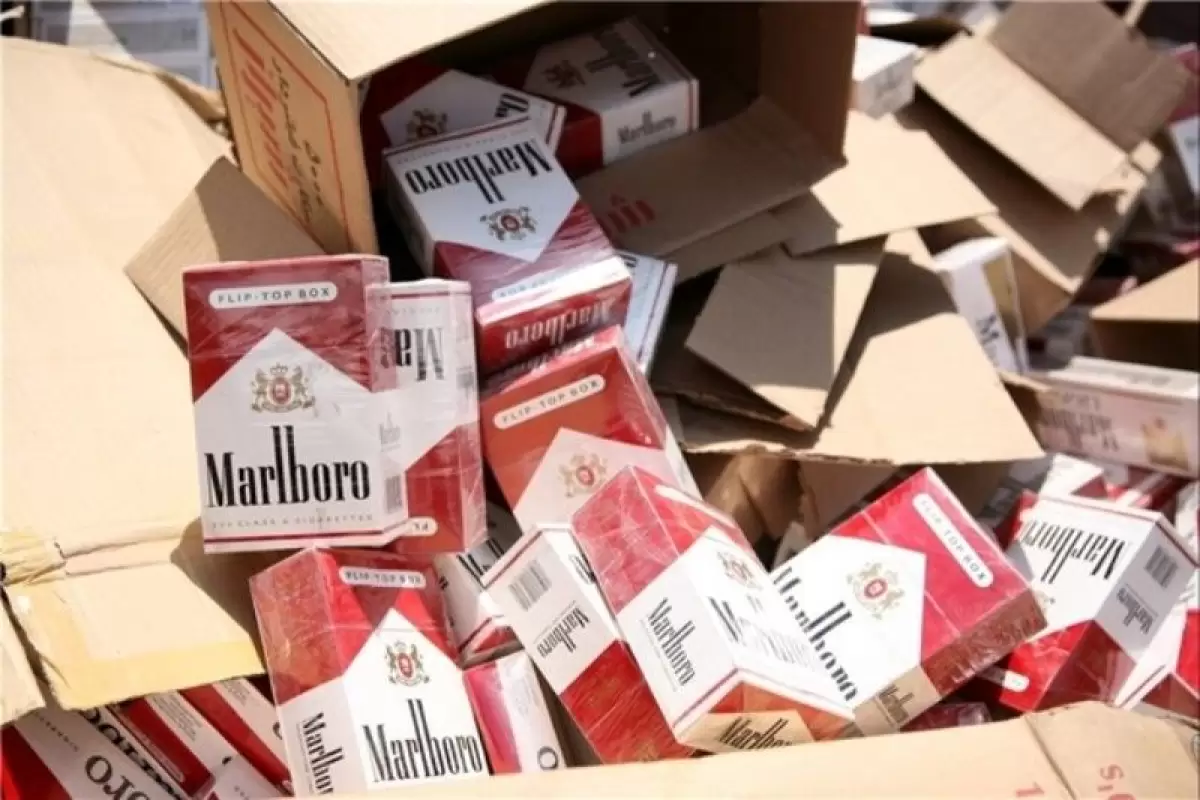 کشف و توقیف۱۸۵ هزار نخ سیگار خارجی قاچاق