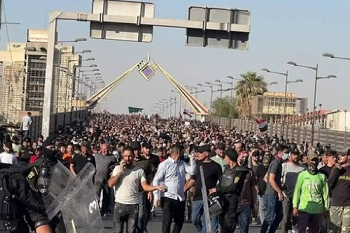 واکنش آمریکا به ناآرامی‌ها در بغداد/ الکاظمی امروز را تعطیل رسمی اعلام کرد