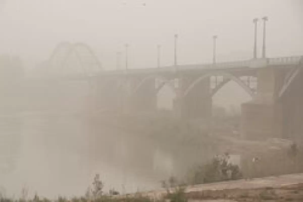 شرجی و گرد و خاک حاصل فعالیت مونسون هندی در خوزستان