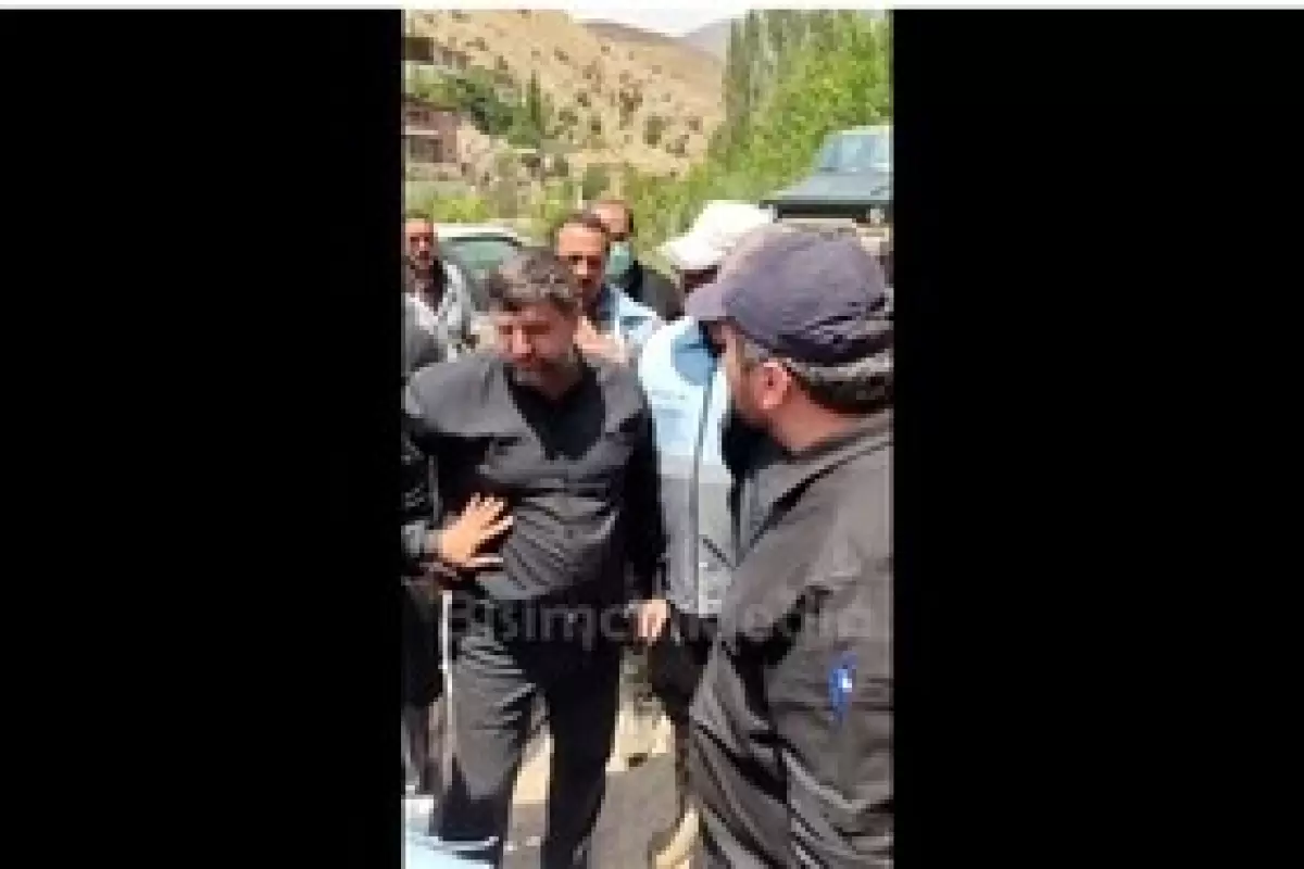 برخورد توهین آمیز استاندار تهران با یک سیل زده