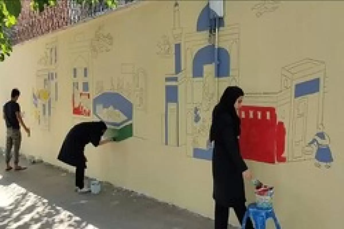 نقش مهر بر دیوارهای مدارس پایتخت می‌نشیند