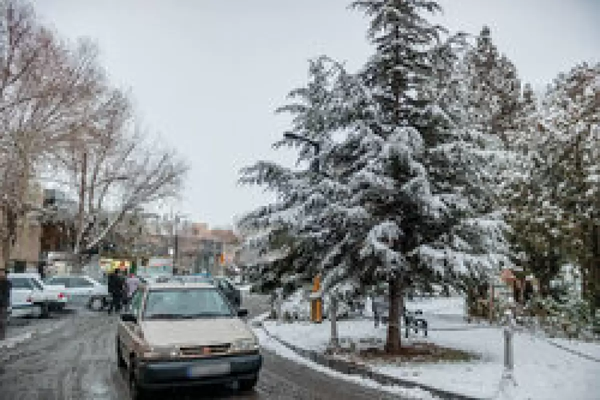 بارش برف در ۳ محور استان سمنان/ رانندگان احتیاط کنند