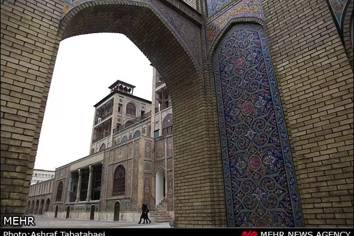 درهای جنوبی عمارت بادگیر کاخ گلستان برای نوروز ۱۴۰۲ بازگشایی شد