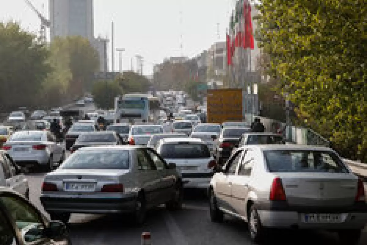 افزایش ترافیک در معابر اصلی و بزرگراهی پایتخت