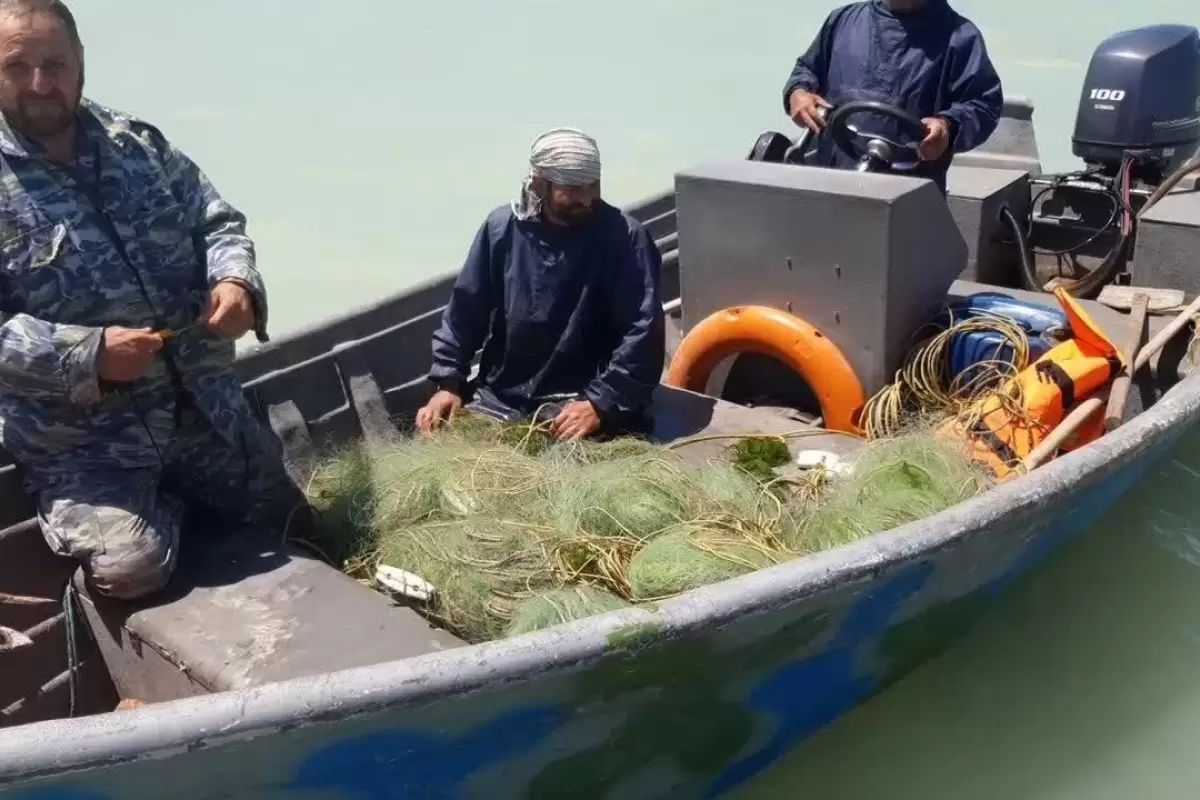 اجراي گشت ساحلي و دريايي توسط نيروهاي يگان حفاظت از منابع آبزي شيلات گلستان