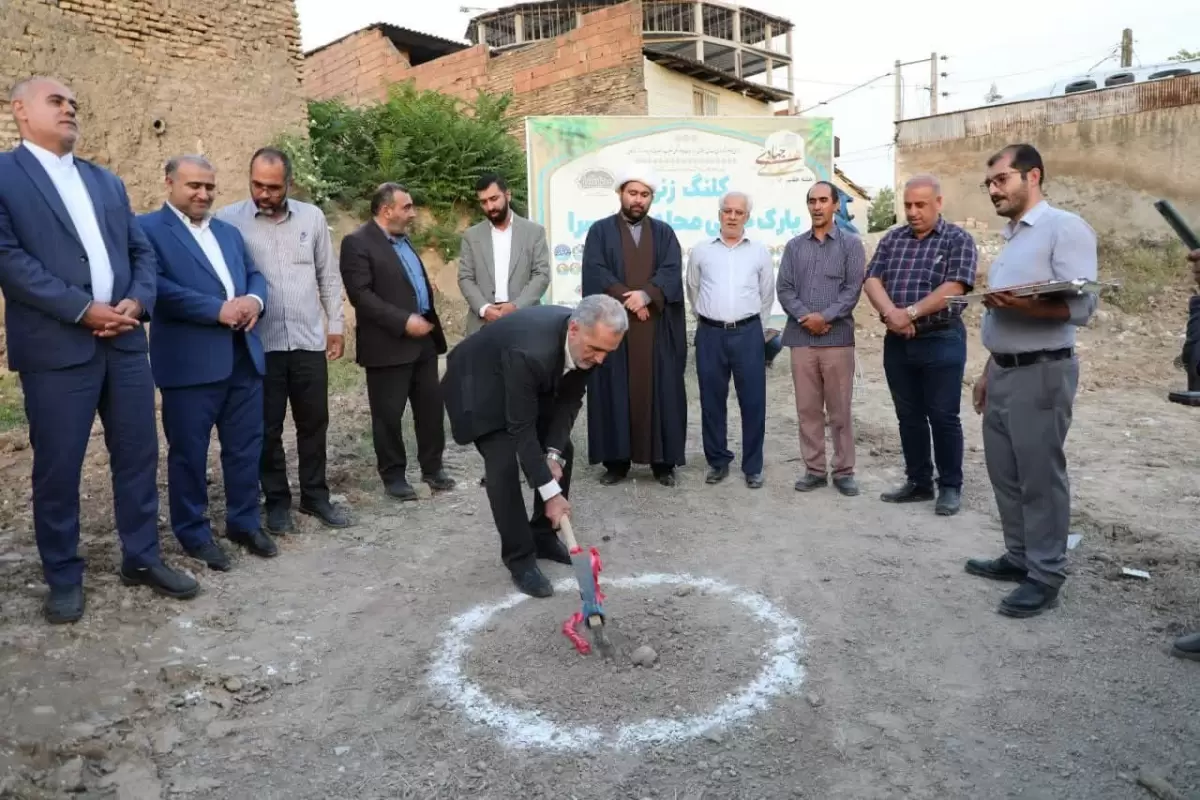 هفتمین هفته شنبه های جهادی شهرداری گرگان؛ پارک خطی کوی دانشسرا کلنگ زنی شد