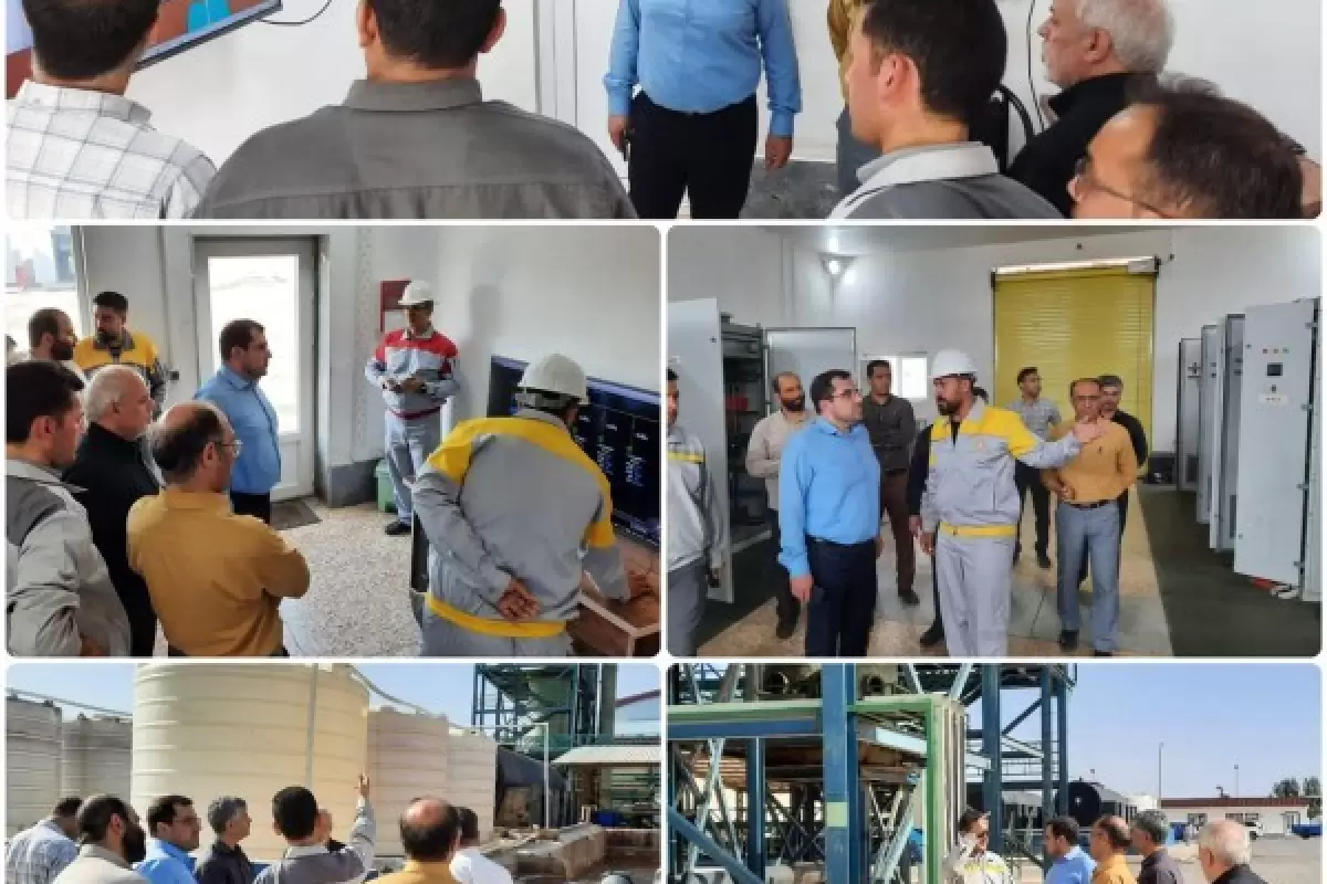 بازدید مدیر عامل شرکت آب منطقه‌ای گلستان از کارخانه ید کانسار خزر