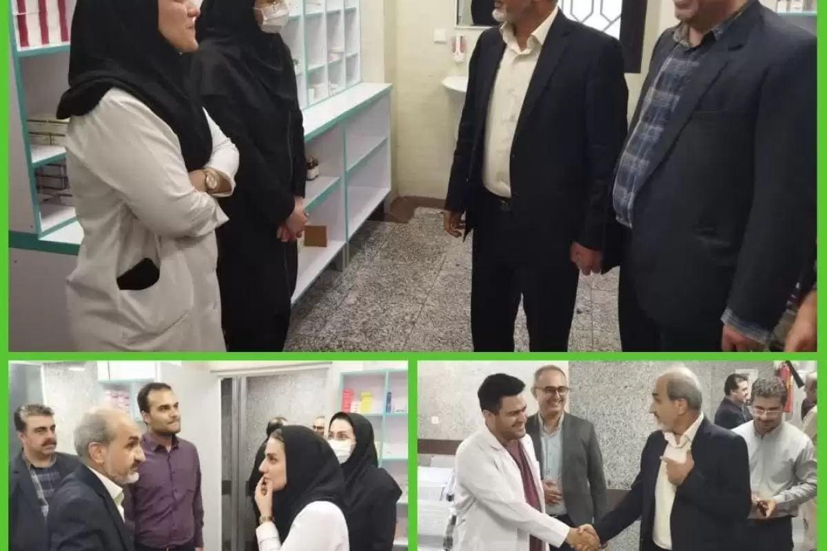 بازدید دکتر زینلی مدیر درمان گلستان از درمانگاه مدافعین سلامت بندرگز