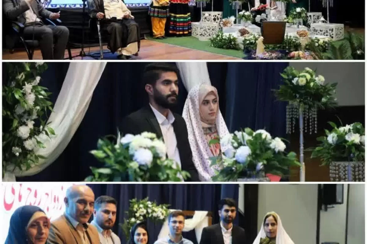 جشن ازدواج چهل زوج فرهنگی استان گلستان