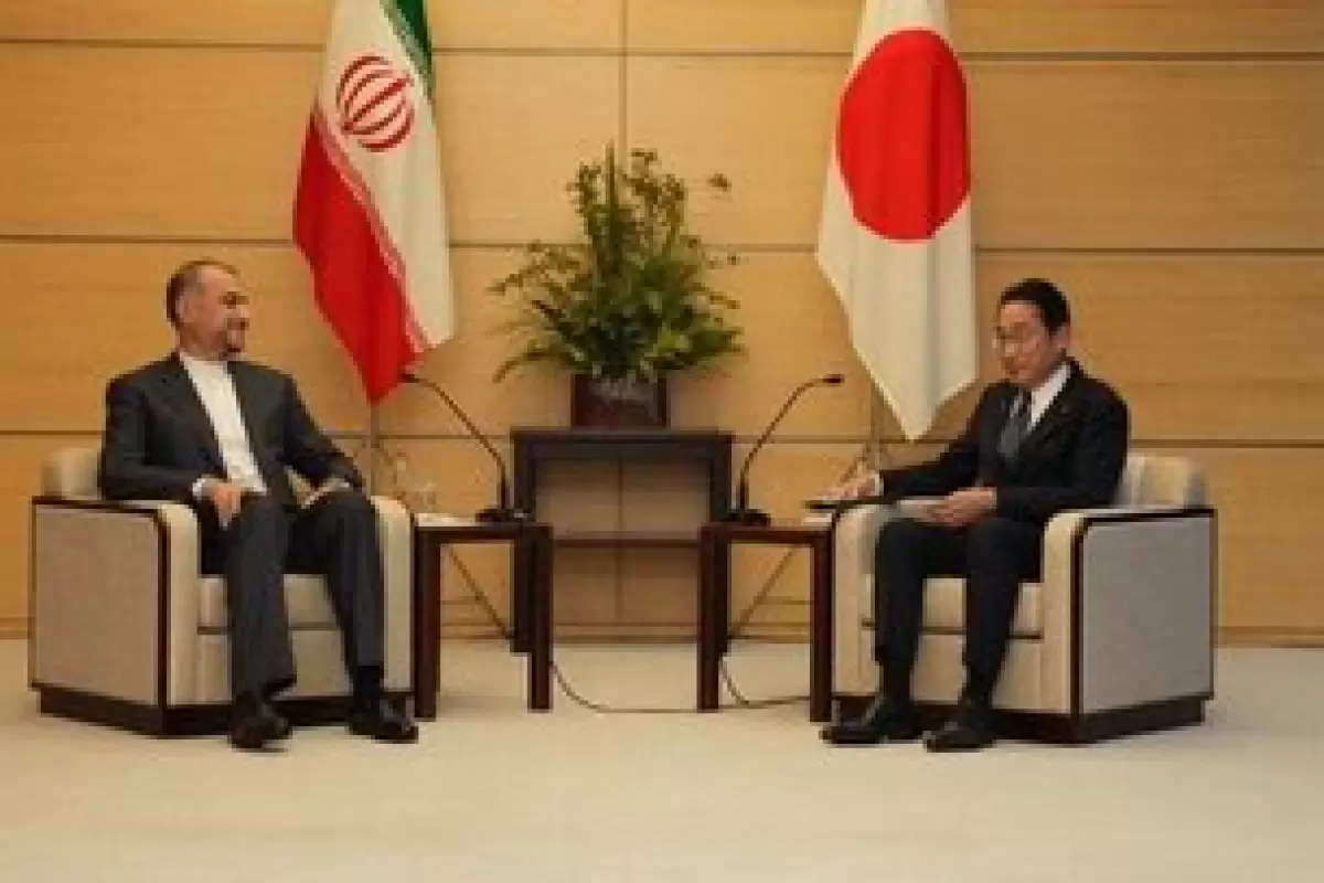 دیدار و گفتگوی امیرعبداللهیان با نخست‌وزیر ژاپن