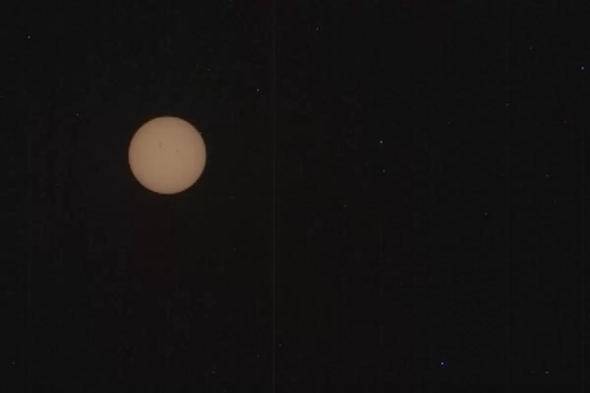 مریخ‌نورد «استقامت» تصویری از لکه‌های خورشیدی ثبت کرد