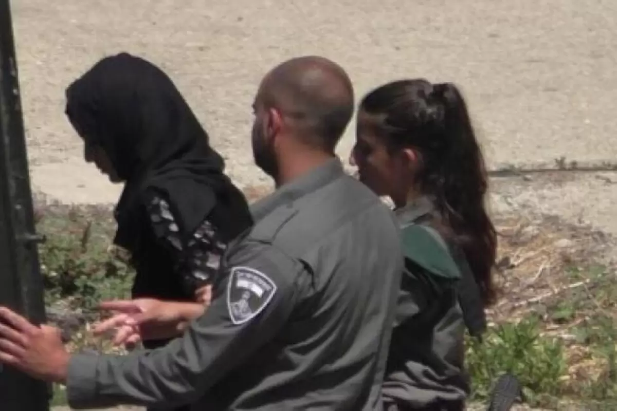 (ویدئو) لحظه دستگیری یک دختر فلسطینی