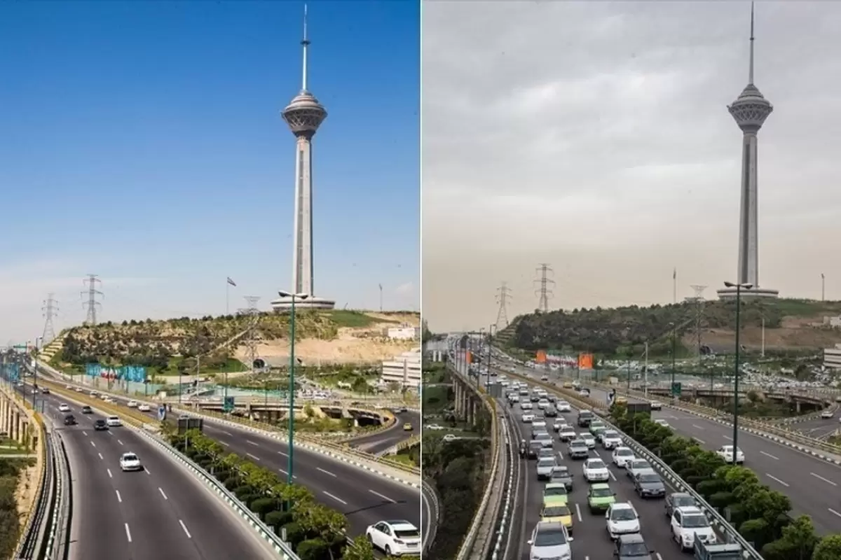 شاخص آلودگی بر روی ۱۳۰؛ هوای تهران برای گروه‌های حساس ناسالم شد