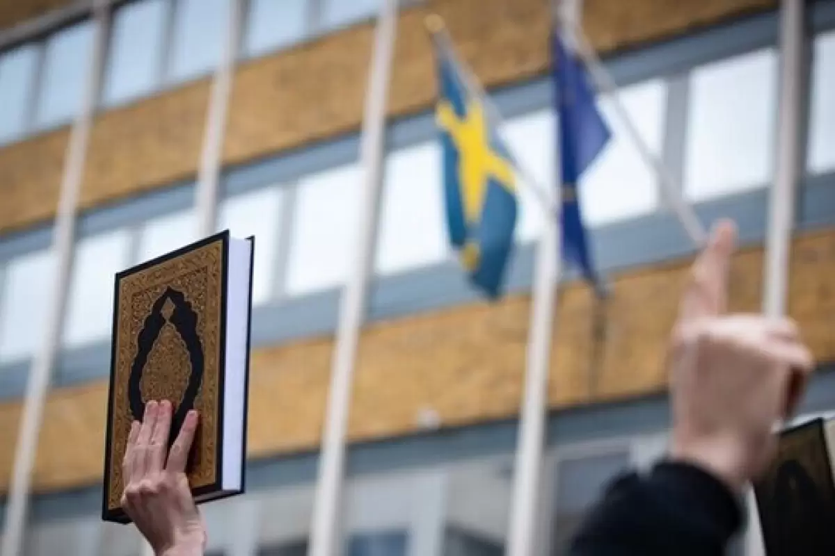 اتهام‌زنی به ایران و روسیه در ماجرای آتش‌زدن قرآن در سوئد