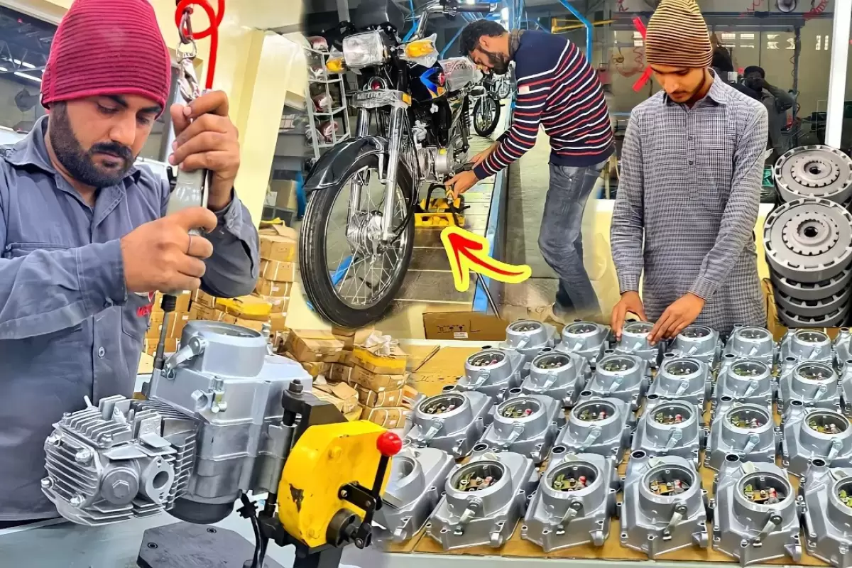 (ویدئو) فرآیند تولید موتور سیکلت 70 سی سی در یک کارخانه