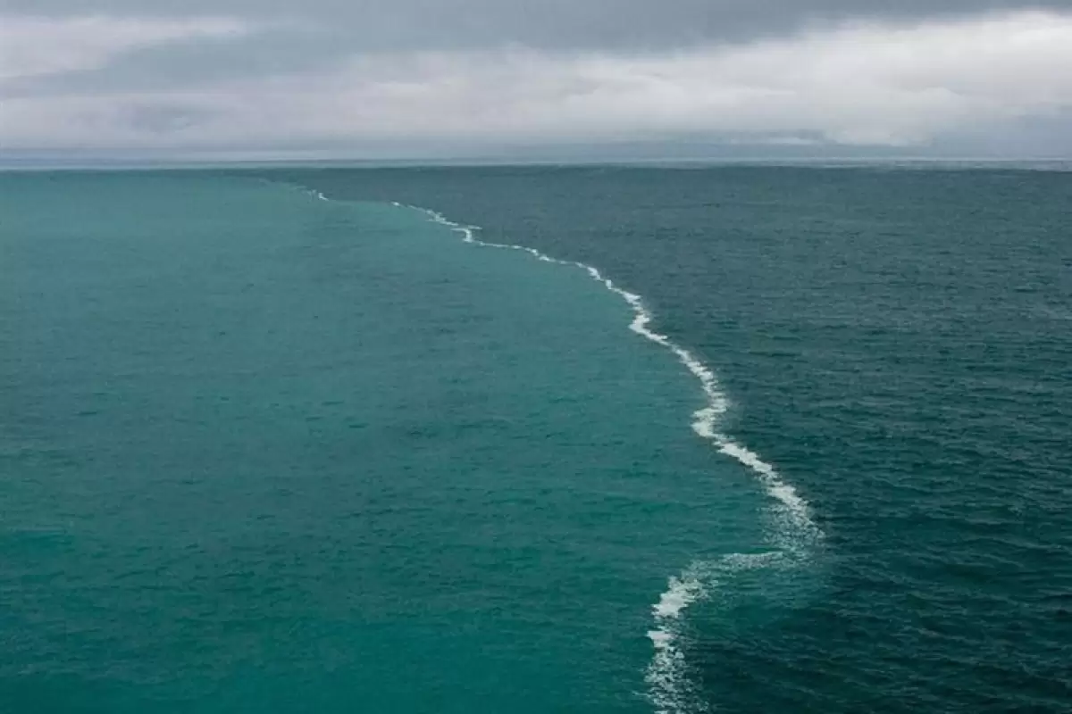 (ویدیو) لحظه رسیدن و برخورد دو دریا به یکدیگر
