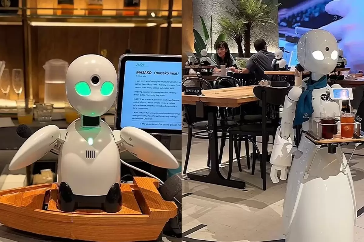 (ویدئو) کافه‌ای باورنکردنی که همه خدمات آن توسط ربات‌ها ارائه می‌شود