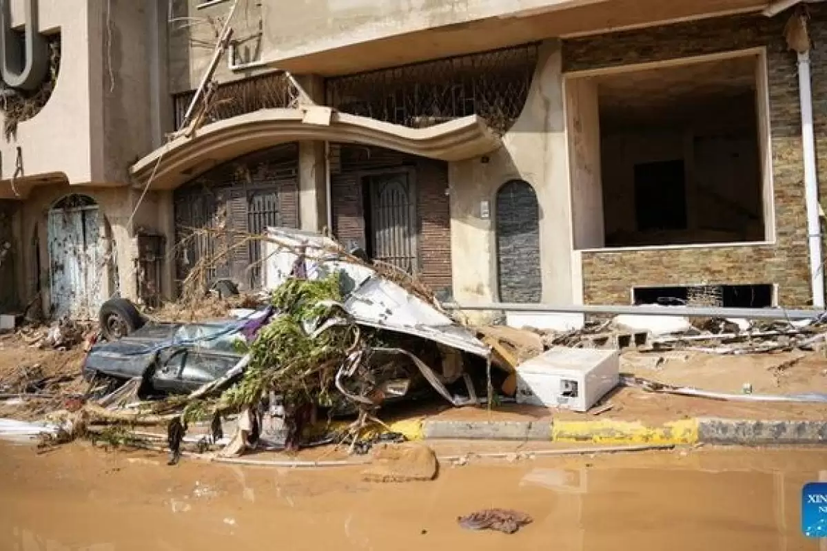 ببینید | ویدیویی ترسناک از آغاز سیل مرگبار در لیبی