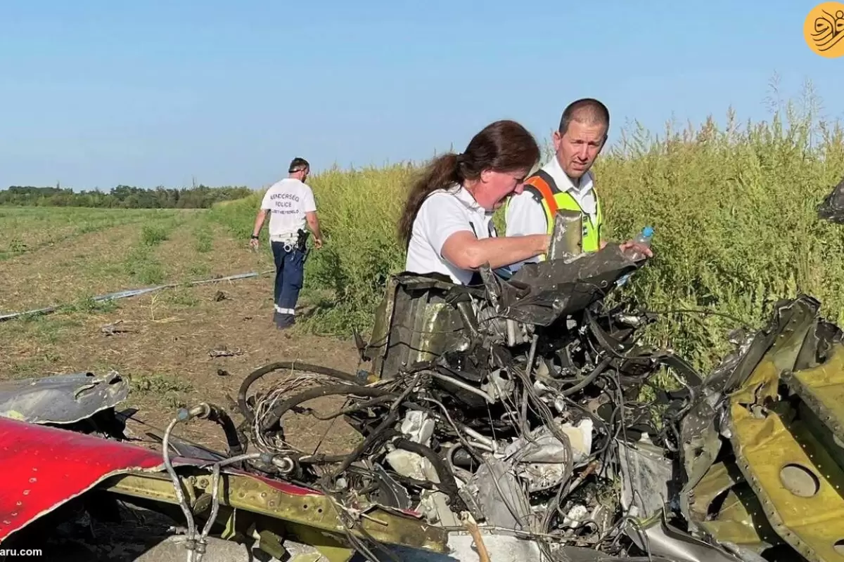 (ویدئو) سقوط یک هواپیما در حین پرواز نمایشی در مجارستان