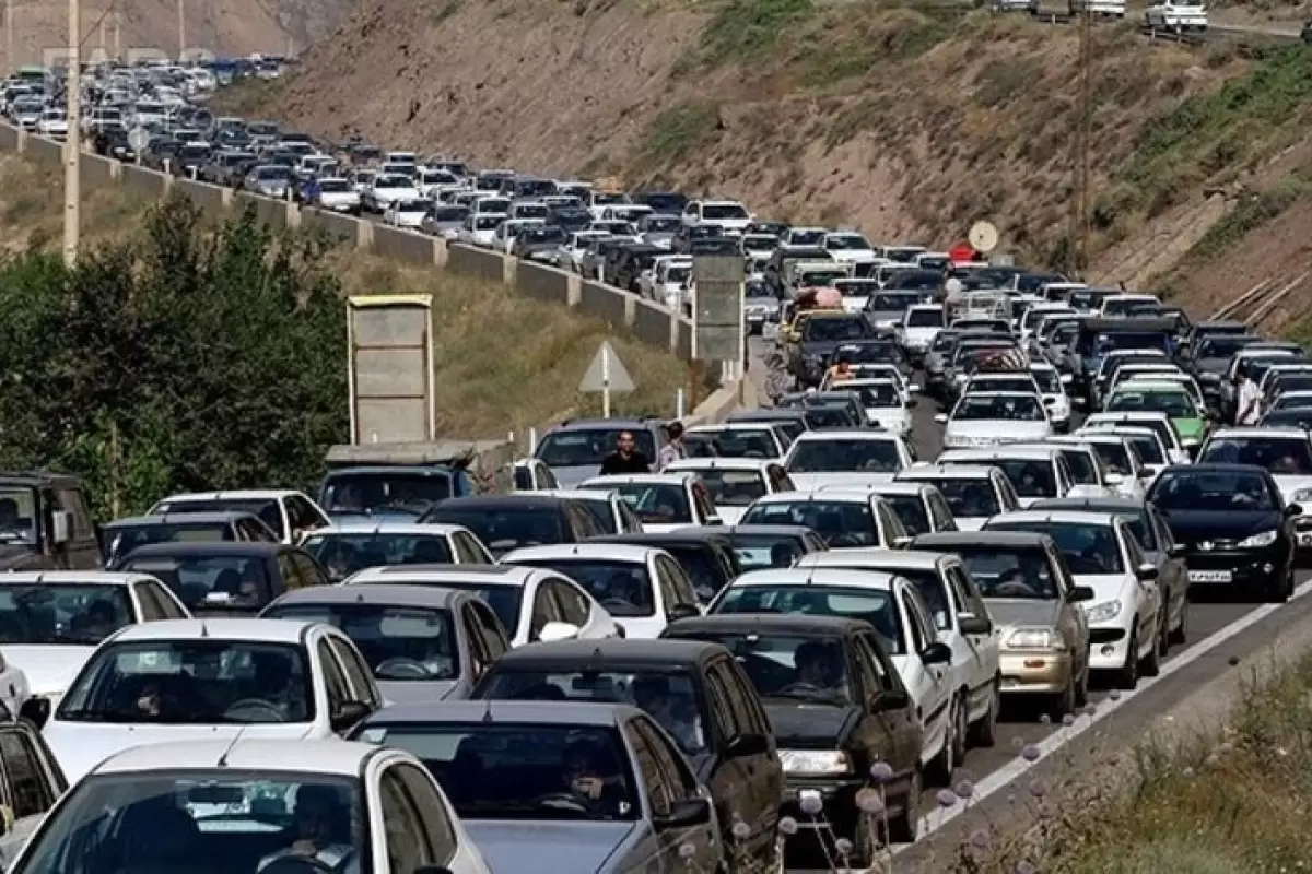 ببینید | ترافیک فوق سنگین در آزادراه قزوین - رشت