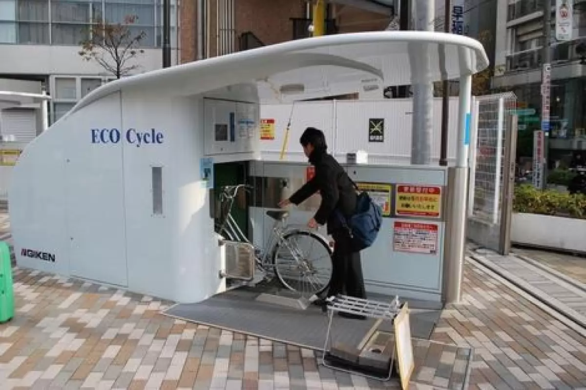 ( ویدیو) پارکینگ زیرزمینی دوچرخه‌ها در ژاپن