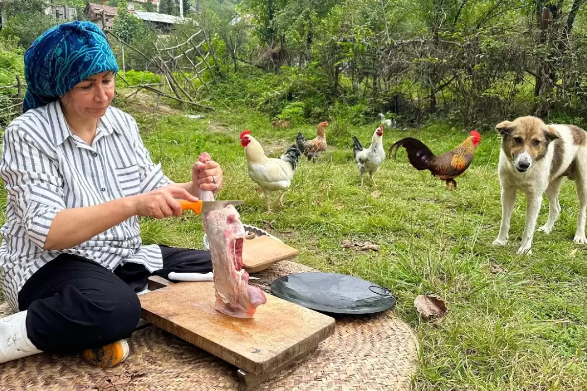 (ویدئو) غذای روستایی؛ این کدبانوی سوادکوهی، زرشک پلو با گوشت بره طبخ می کند