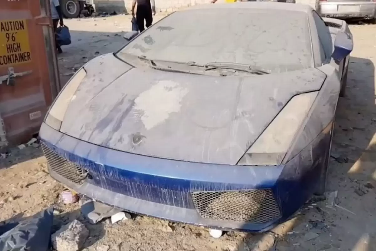 (ویدئو) تصاویر قبرستان ماشین‌های گران قیمت فراری، پورشه و لامبورگینی در دبی!