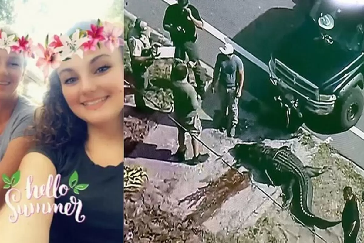 (ویدئو) شکار تمساحی که بدن یک زن را به دهان گرفته بود