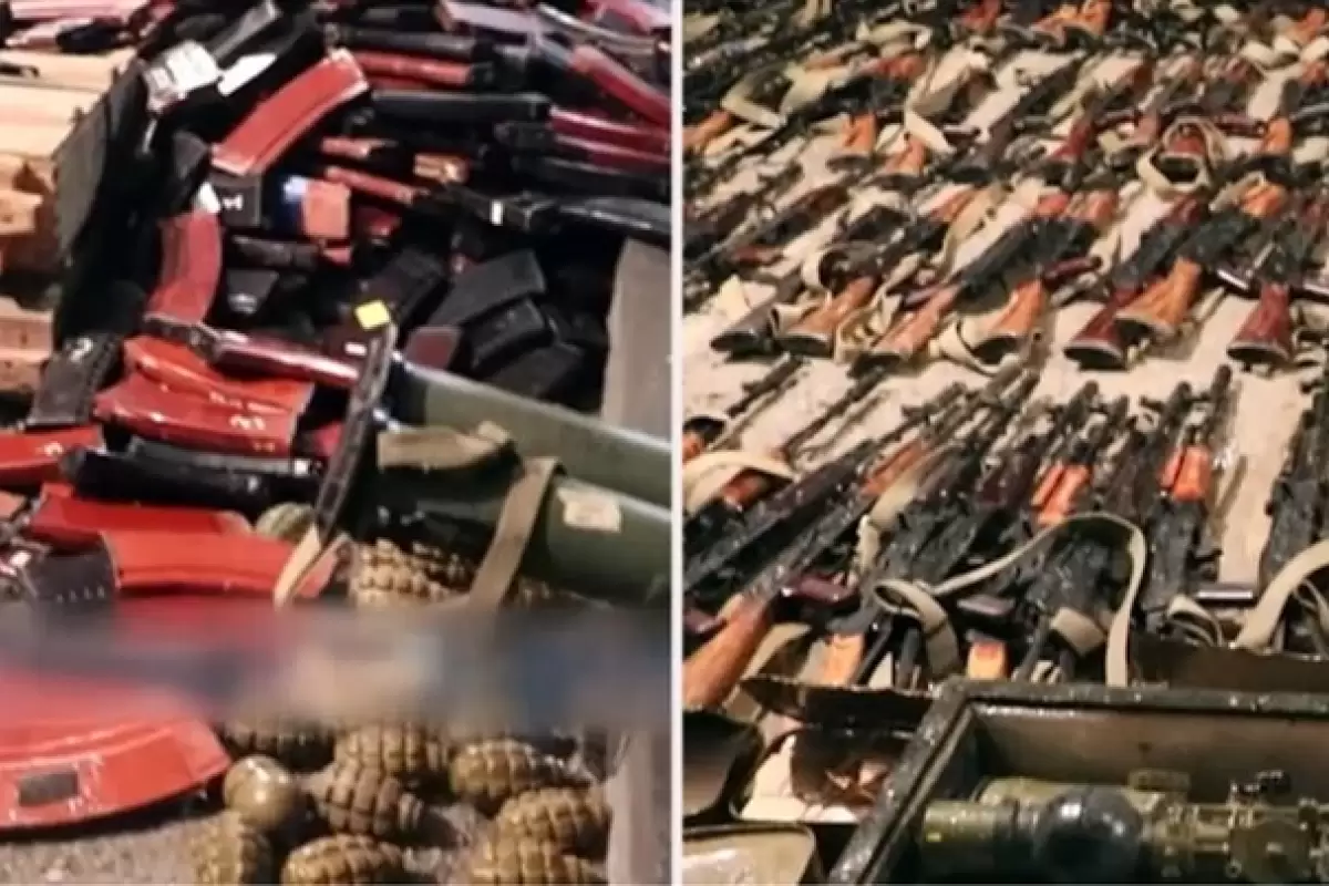 ببینید | اولین ویدیو از سلاح‌های توقیف شده در قره باغ توسط وزارت دفاع جمهوری آذربایجان