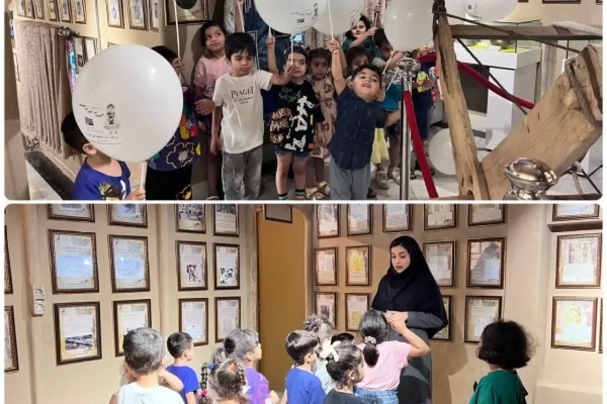 بازدید کودکان مهدکودک ماهک گرگان از موزه آب استان در راستای فرهنگ سازی مصرف بهینه آب