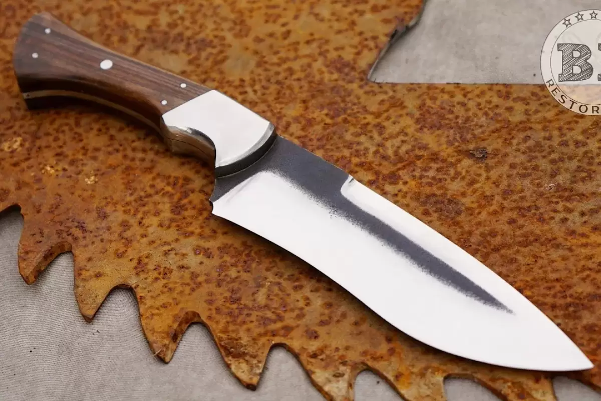 (ویدئو) تبدیل تیغه اره قدیمی به یک چاقوی زیبا توسط استاد مشهور آمریکایی