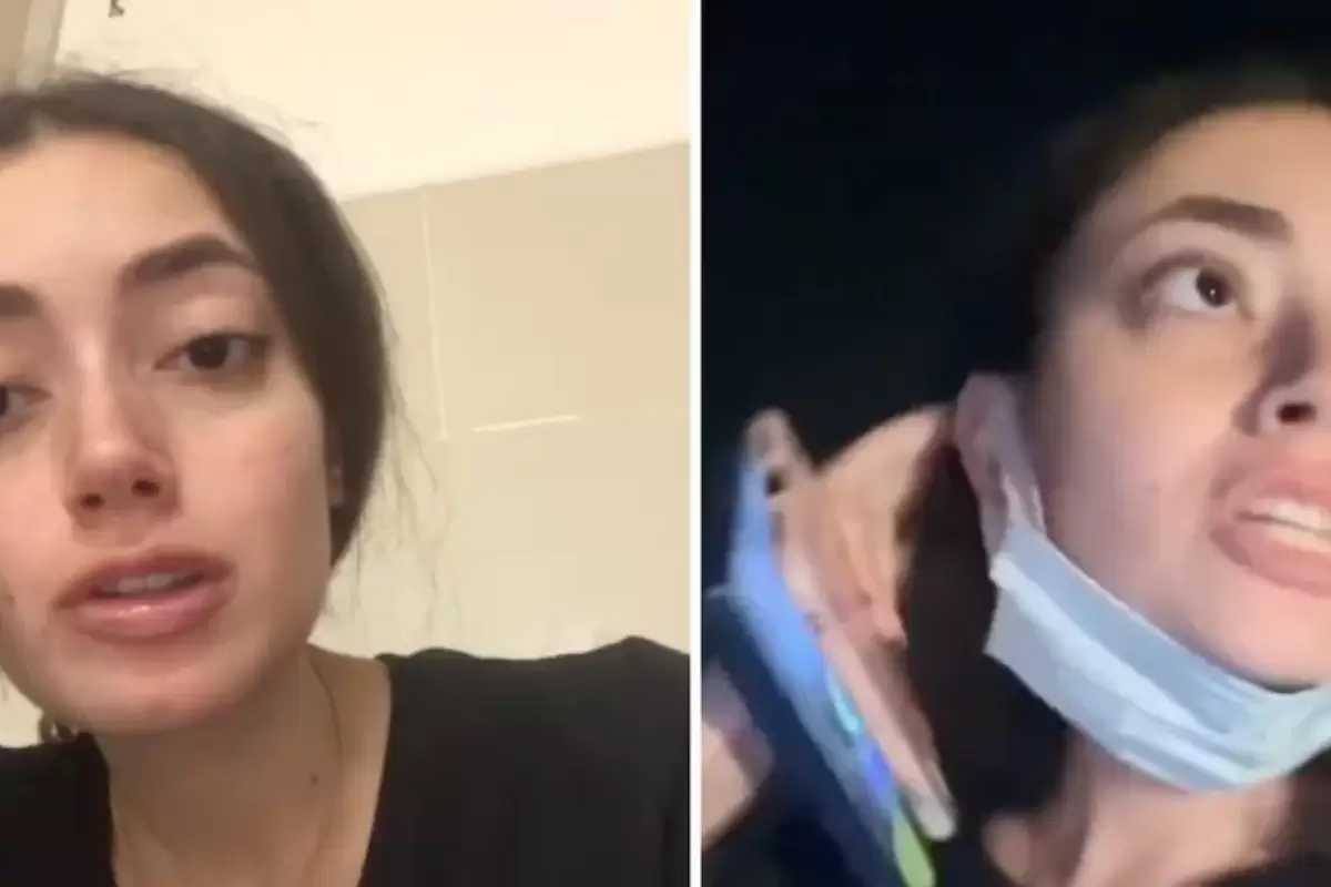 (ویدئو) وضعیت دلهره‌آور یک خبرنگار زن زیر آتش حملات اسرائیل