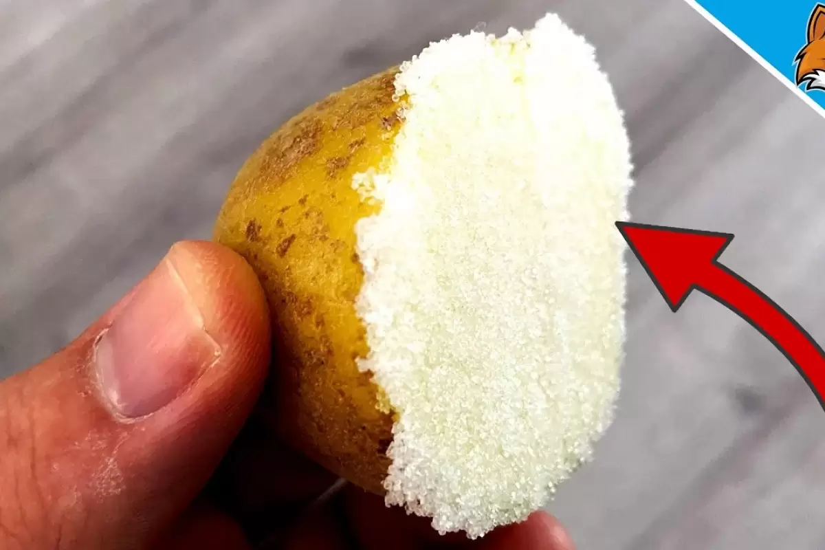 (ویدئو) اگر زیر دیگ را با سیب زمینی آغشته به نمک شست و شو دهید، چه می شود؟