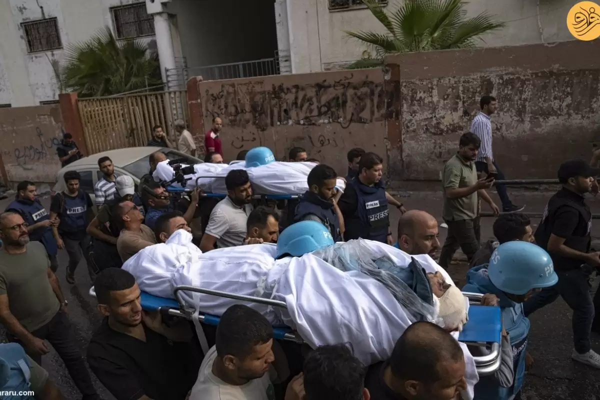 (ویدئو) گشودن قبرهای قدیمی برای دفن قربانیان جنگ در غزه