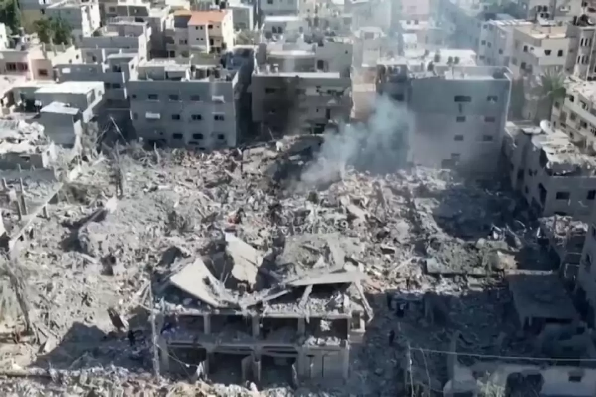 ببینید | تصاویر آخرالزمانی از شهرک‌های غزه پس از حمله اسرائیل