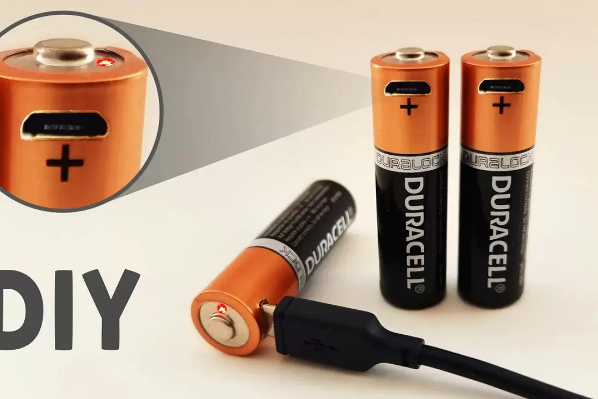 (ویدئو) نحوه ساخت باتری قابل شارژ 1.5 ولت لیتیوم یونی