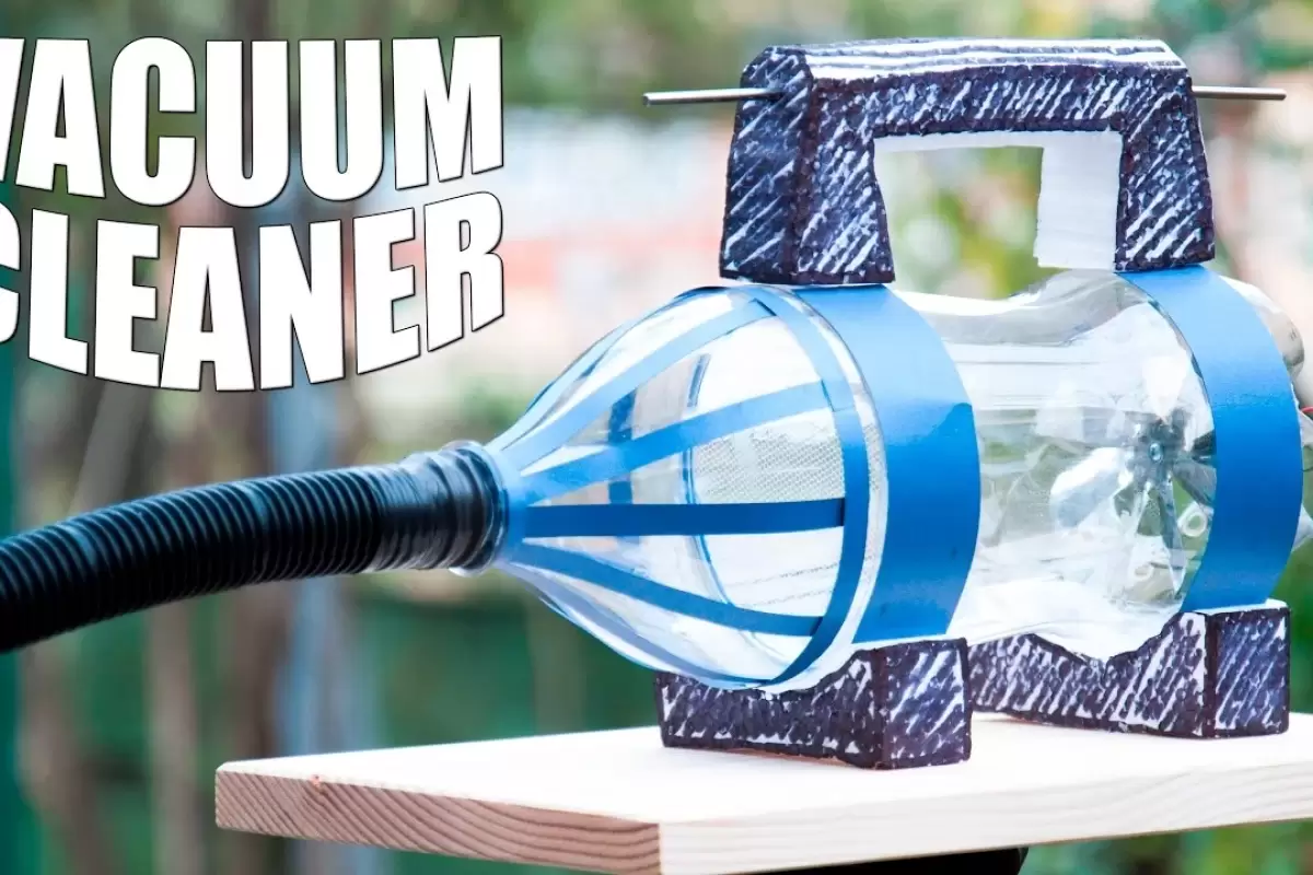 (ویدئو) روشی ساده و سریع برای ساخت جارو برقی با بطری پلاستیکی نوشابه