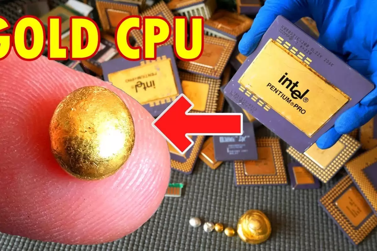 (ویدئو) یک روش ساده برای استخراج طلا از کامپیوترهای قدیمی