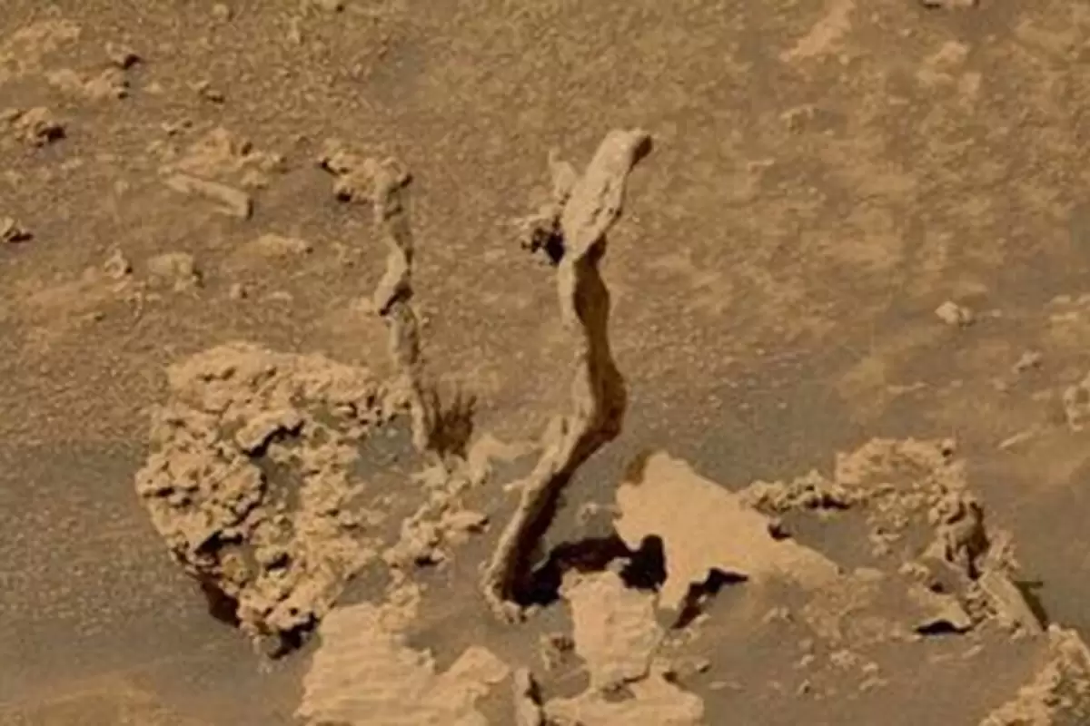 (عکس) پیدا شدن ردپایی عجیب در مریخ