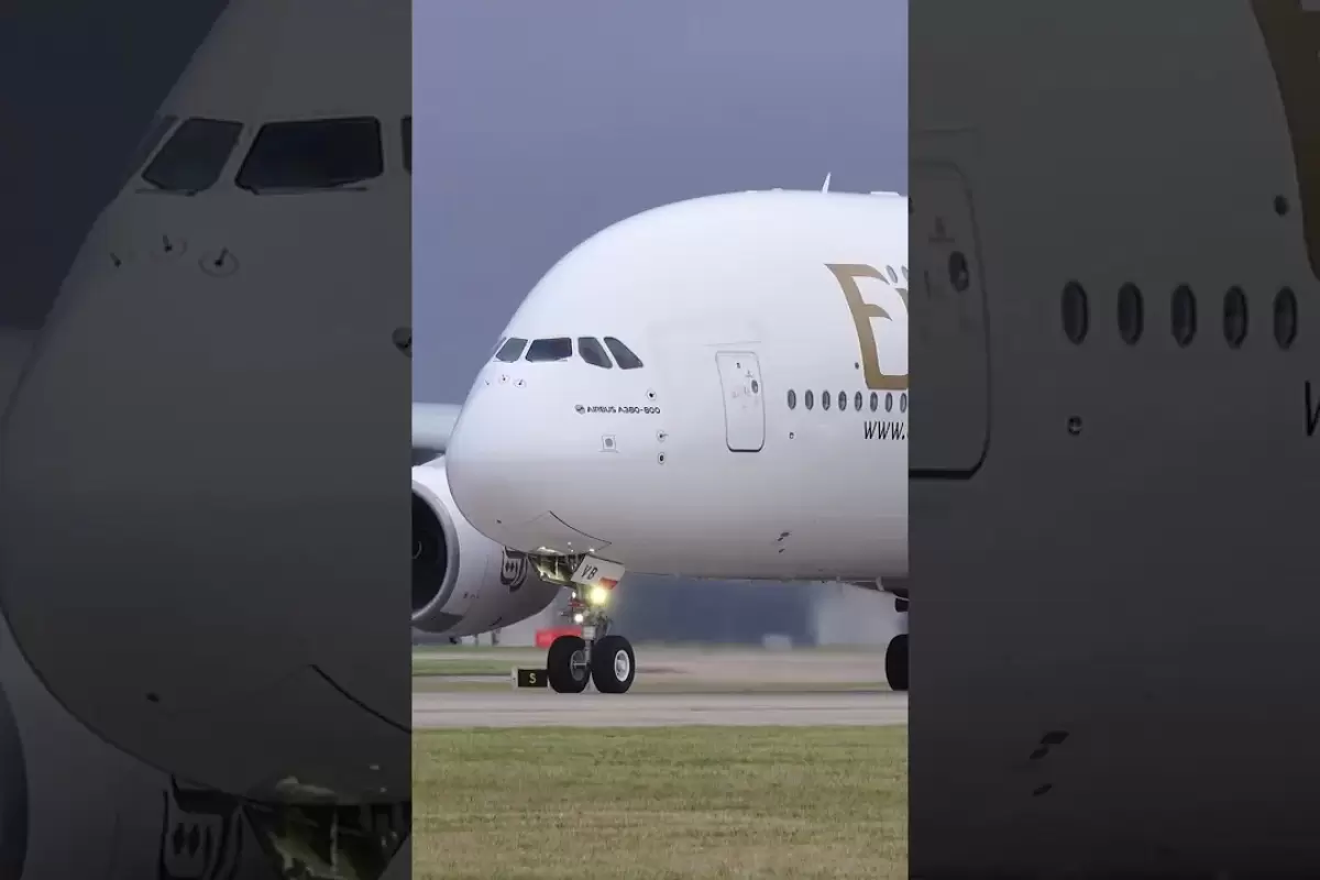 (ویدئو) غرش باشکوه A380 بزرگترین هواپیمای مسافربری جهان هنگام تیک آف