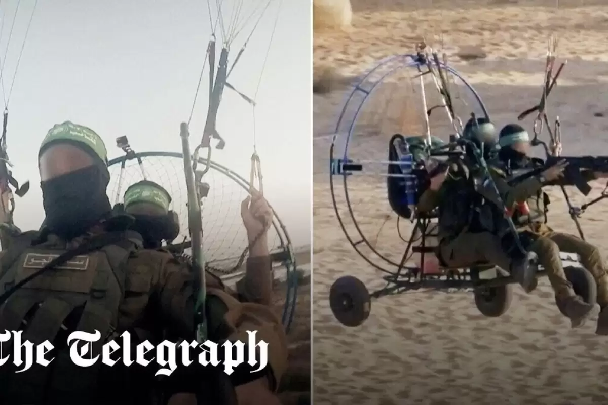 (ویدئو) حماس از پاراگلایدرهای موتوردار برای نفوذ به اسرائیل استفاده کرد