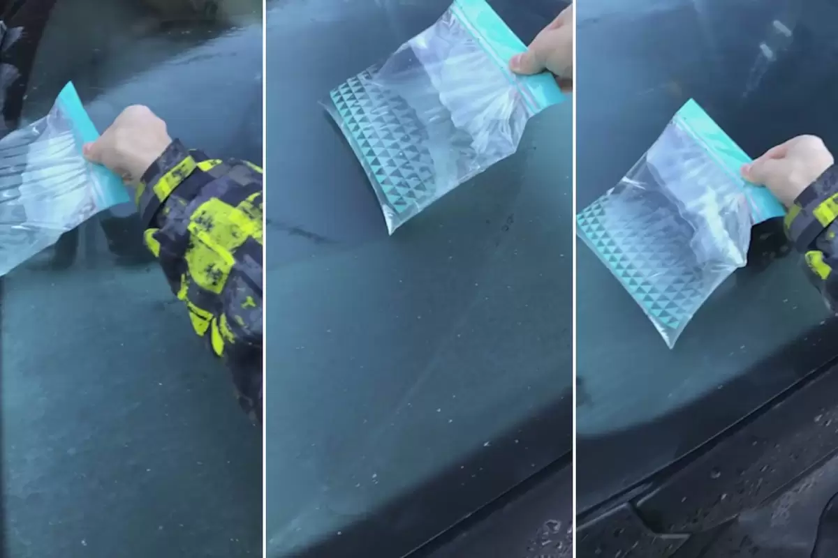 (ویدئو) اگر کیسه آب گرم را روی شیشه های یخ زده خودرو قرار دهید، چه اتفاقی می افتد؟