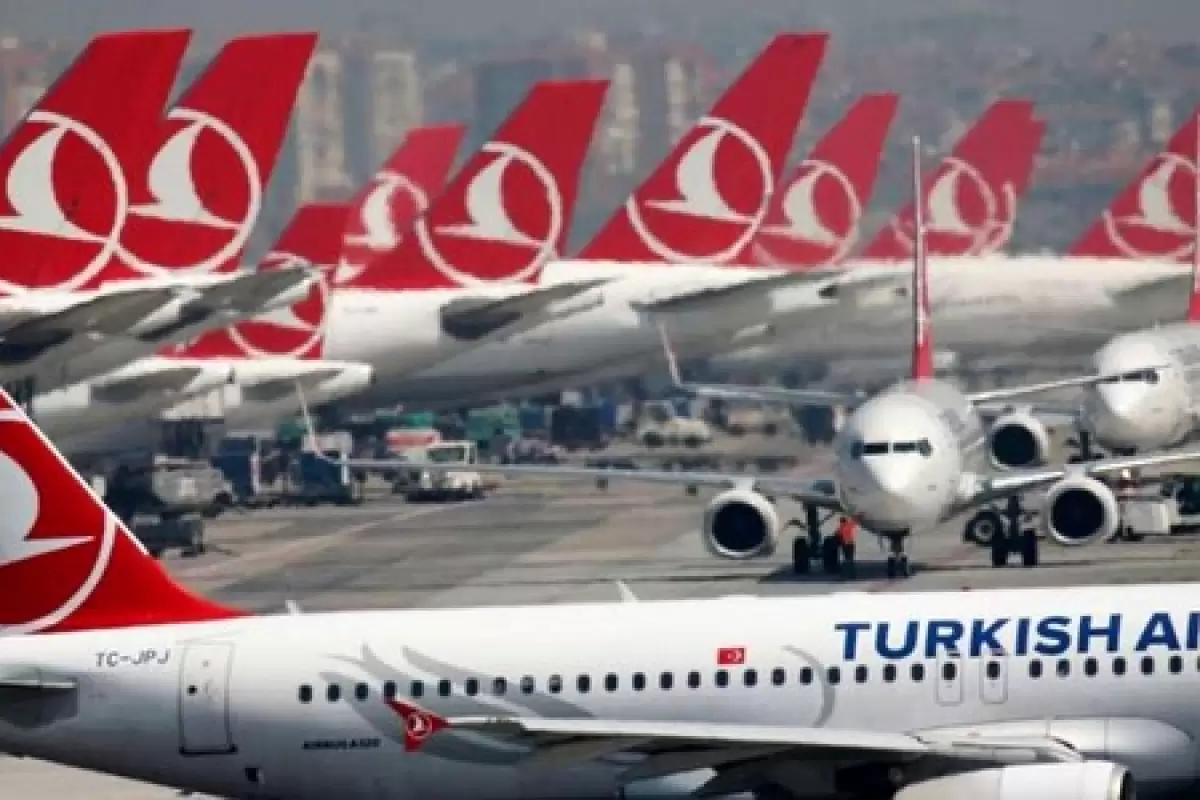 تعلیق پروازهای شرکت هواپیمایی ترکیه به اسراییل
