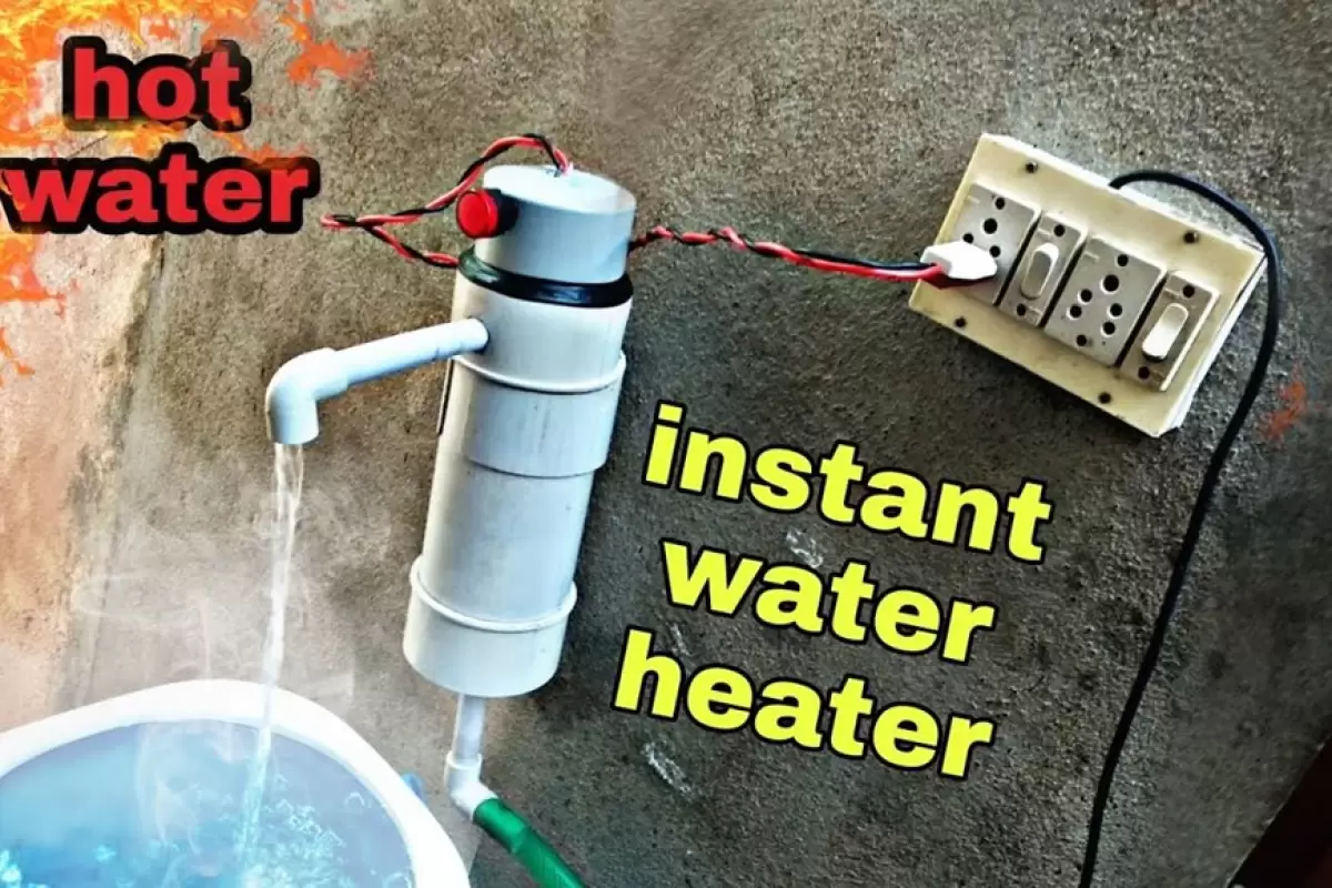 (ویدئو) خیلی ساده و با کمتر ابزار یک آبگرمکن برقی خانگی بساز