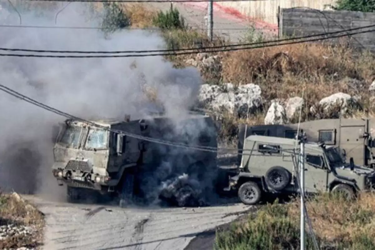 ببینید | لحظه انهدام خودروی زرهی ارتش اسرائیل با تله انفجاری مقاومت
