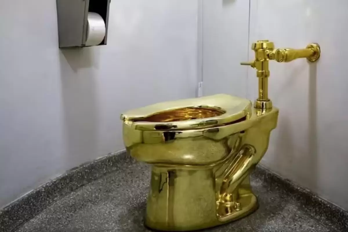 (ویدئو) سرنوشت توالت طلایی ۶ میلیون دلاری