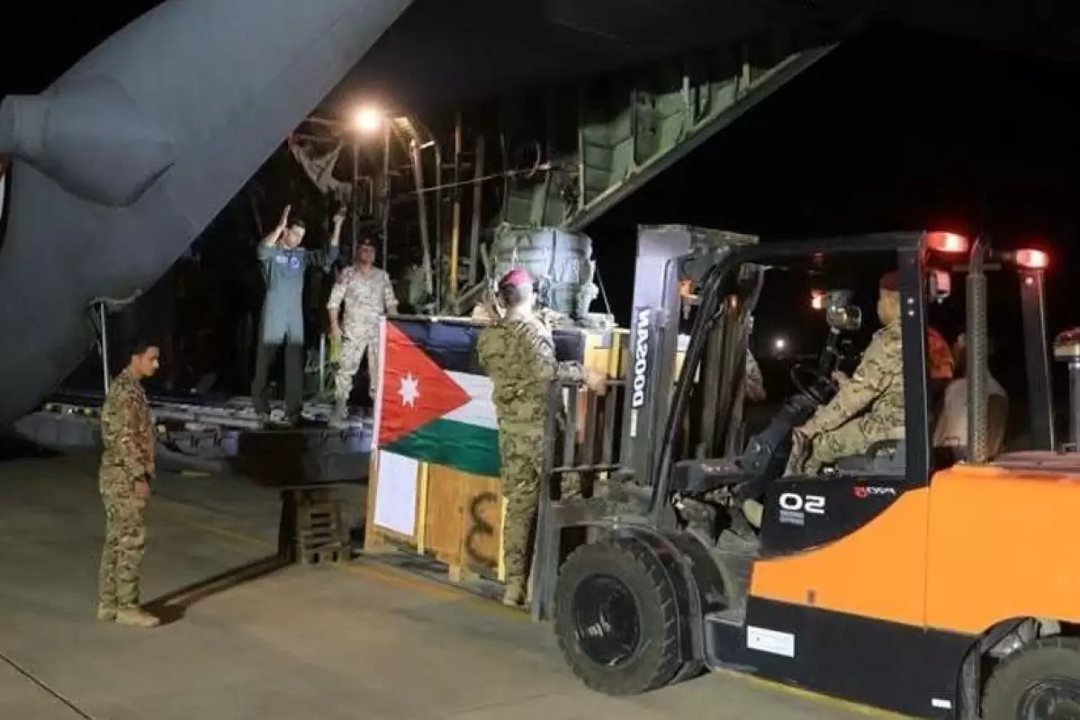 اردن: ارتش ما موفق به ارسال کمک به غزه شد