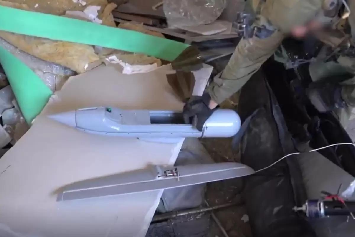 (ویدئو) اسرائیل کارگاه تولید پهپاد‌های حماس را کشف کرد